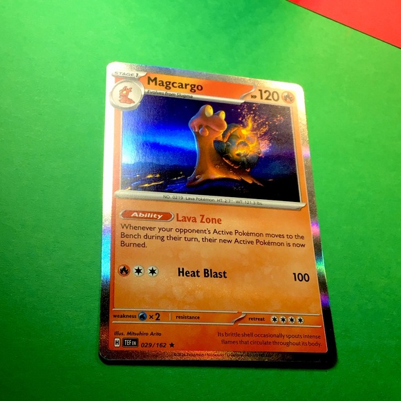 2024 MAGCARGO #029/162 HOLO RARE MINT CONDITION SCARLET & VIOLET TEMPORAL FORCES - Picture 1 of 4